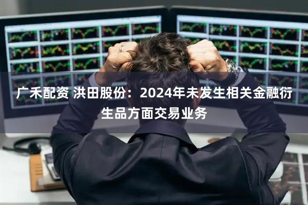 广禾配资 洪田股份：2024年未发生相关金融衍生品方面交易业务