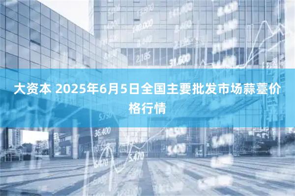 大资本 2025年6月5日全国主要批发市场蒜薹价格行情