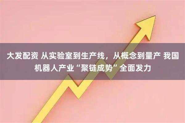 大发配资 从实验室到生产线，从概念到量产 我国机器人产业“聚链成势”全面发力